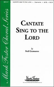 Cantate Sing to the Lord SATB choral sheet music cover Thumbnail